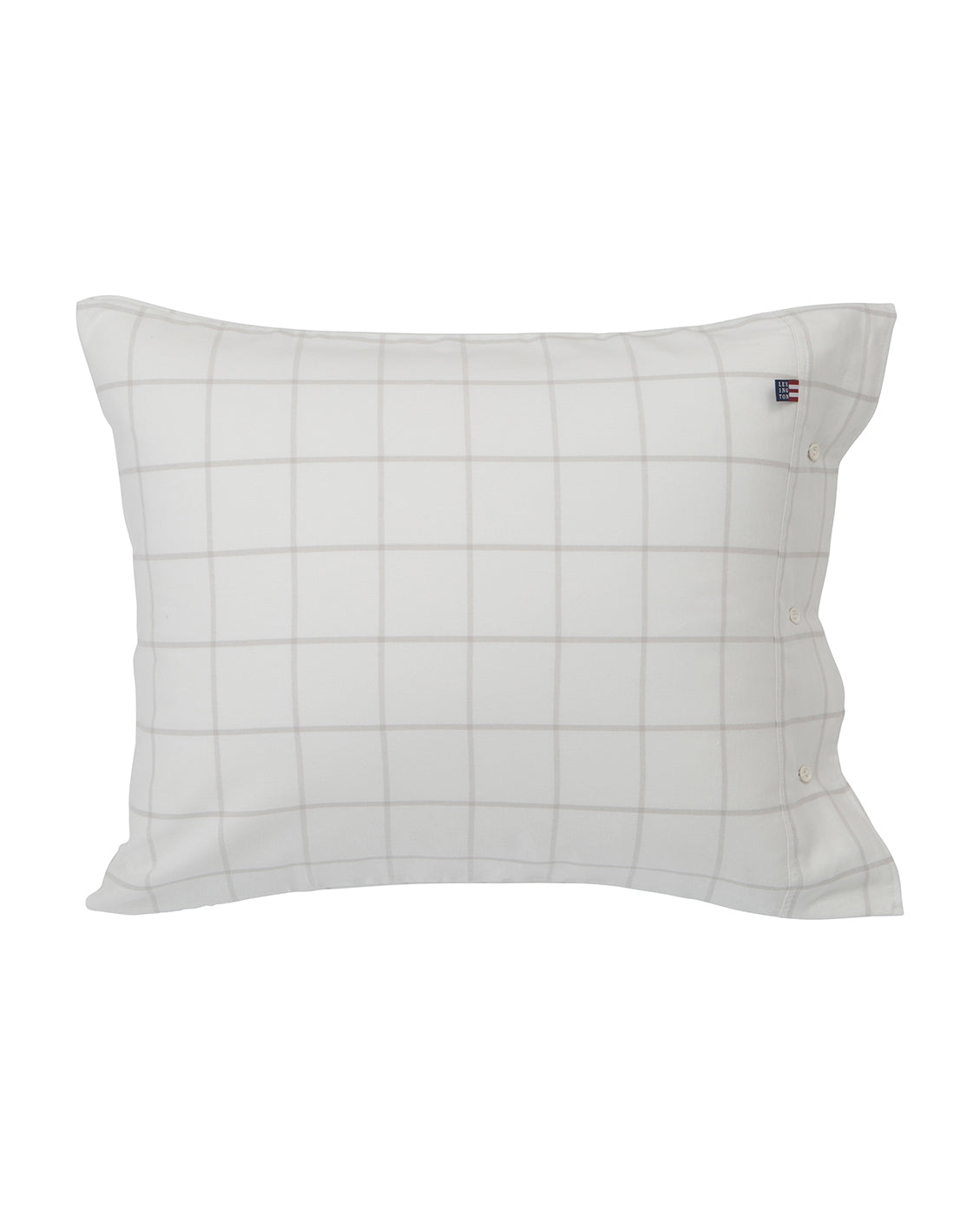 Hotel Light Flannel White/LightBeige Pillowcase