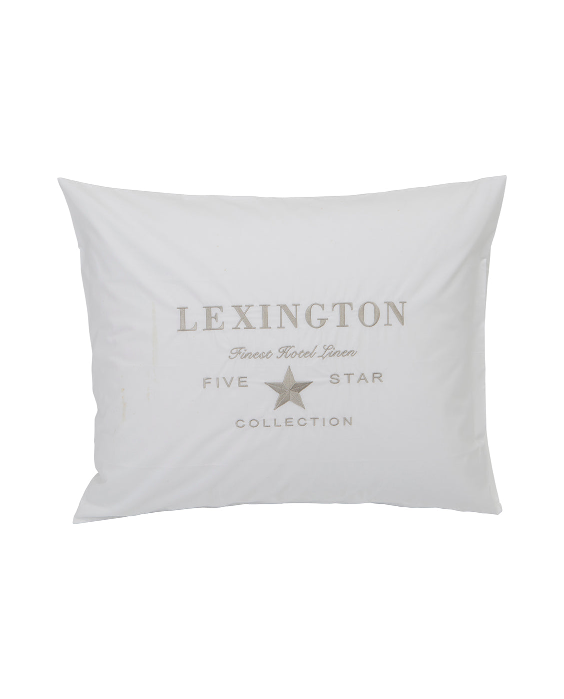 Hotel Embroidery White/Lt Beige Pillowcase