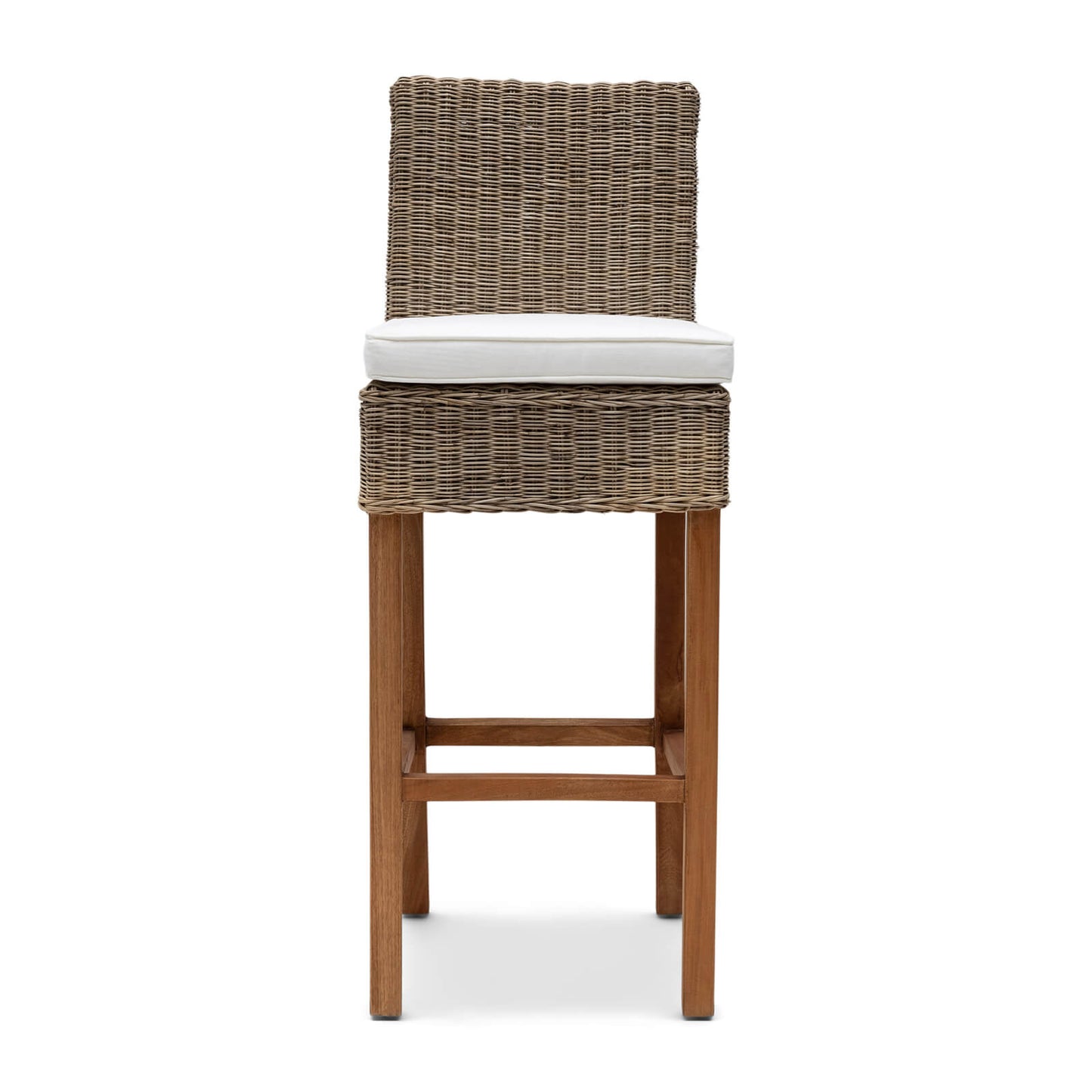 Rustic Rattan Bar Stool