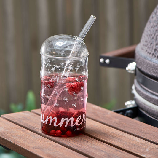 Summerlicious To Go Glass &amp; Straw