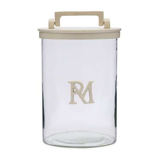 RM monogramme de stockage de bocal