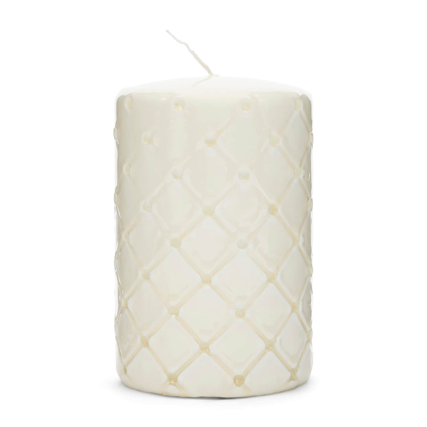 Pillar Candle Padded white 9,5x15