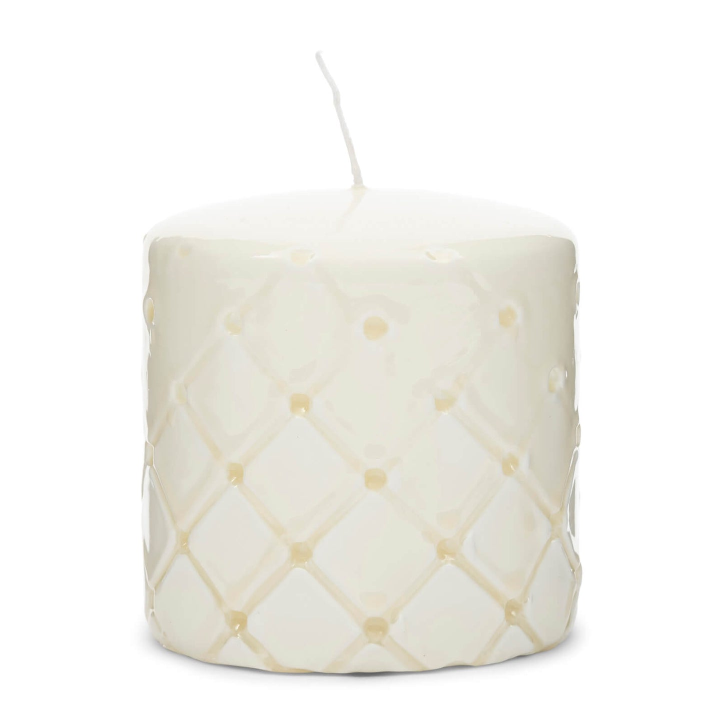 Pillar Candle Padded white 9,5x10