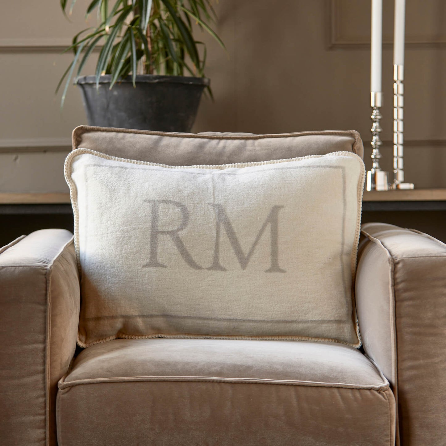 Couvercle d'oreiller RM Logo 45x65