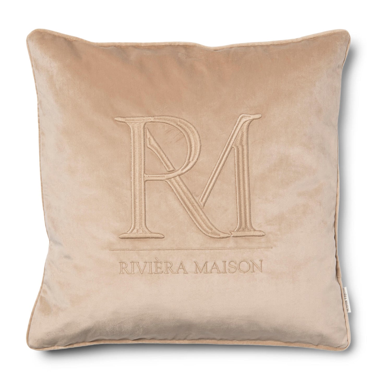 RM Monogram PillowCover flax 50x50