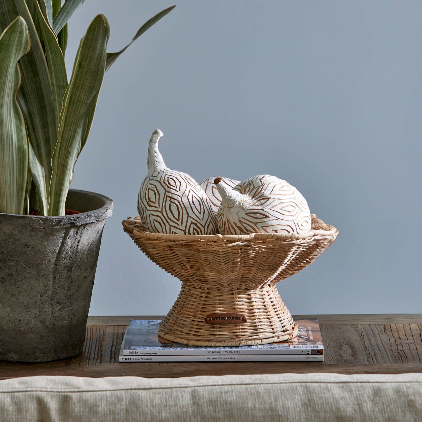 Rustic Rattan Benoa Bowl