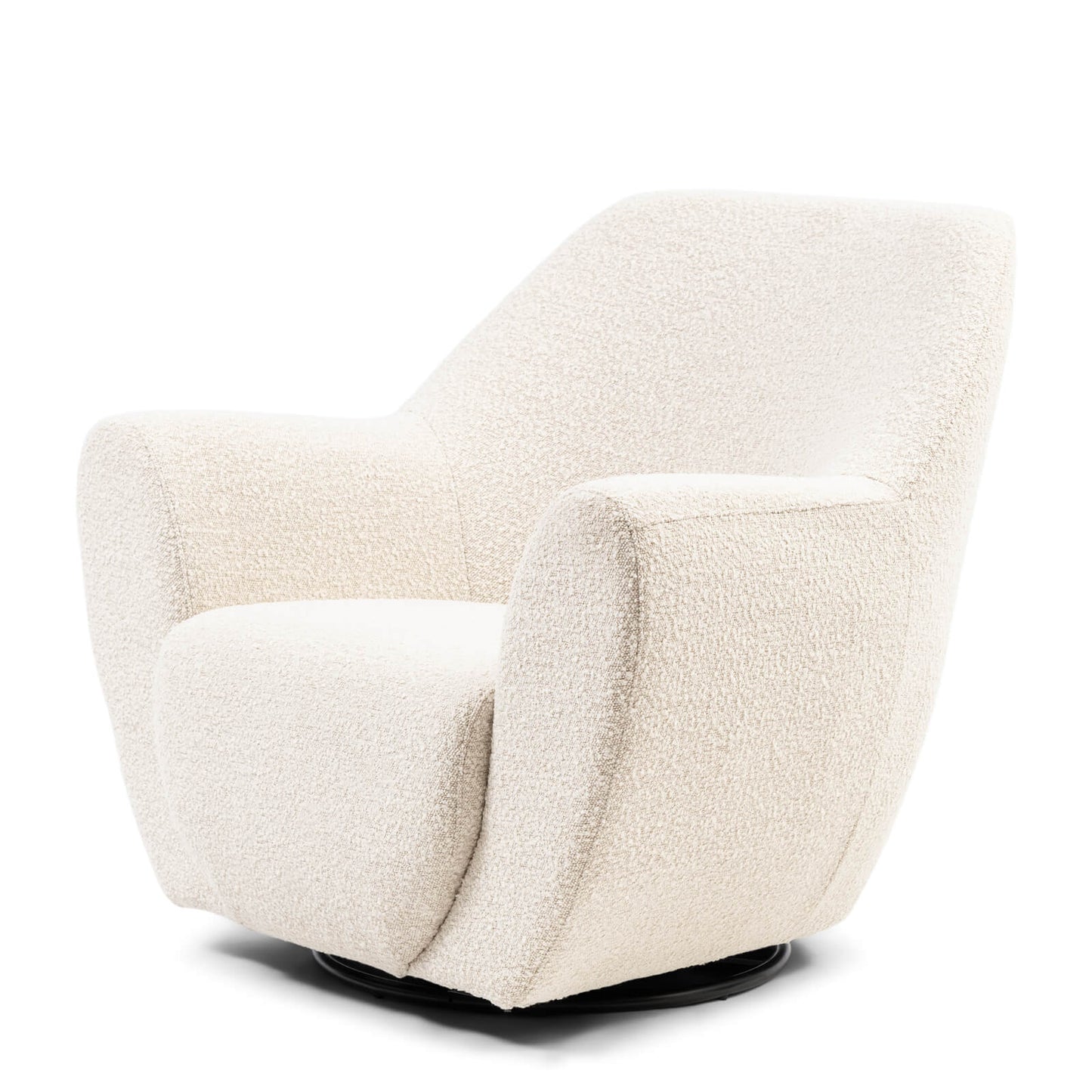 The Jill Swivel Chair White Sand