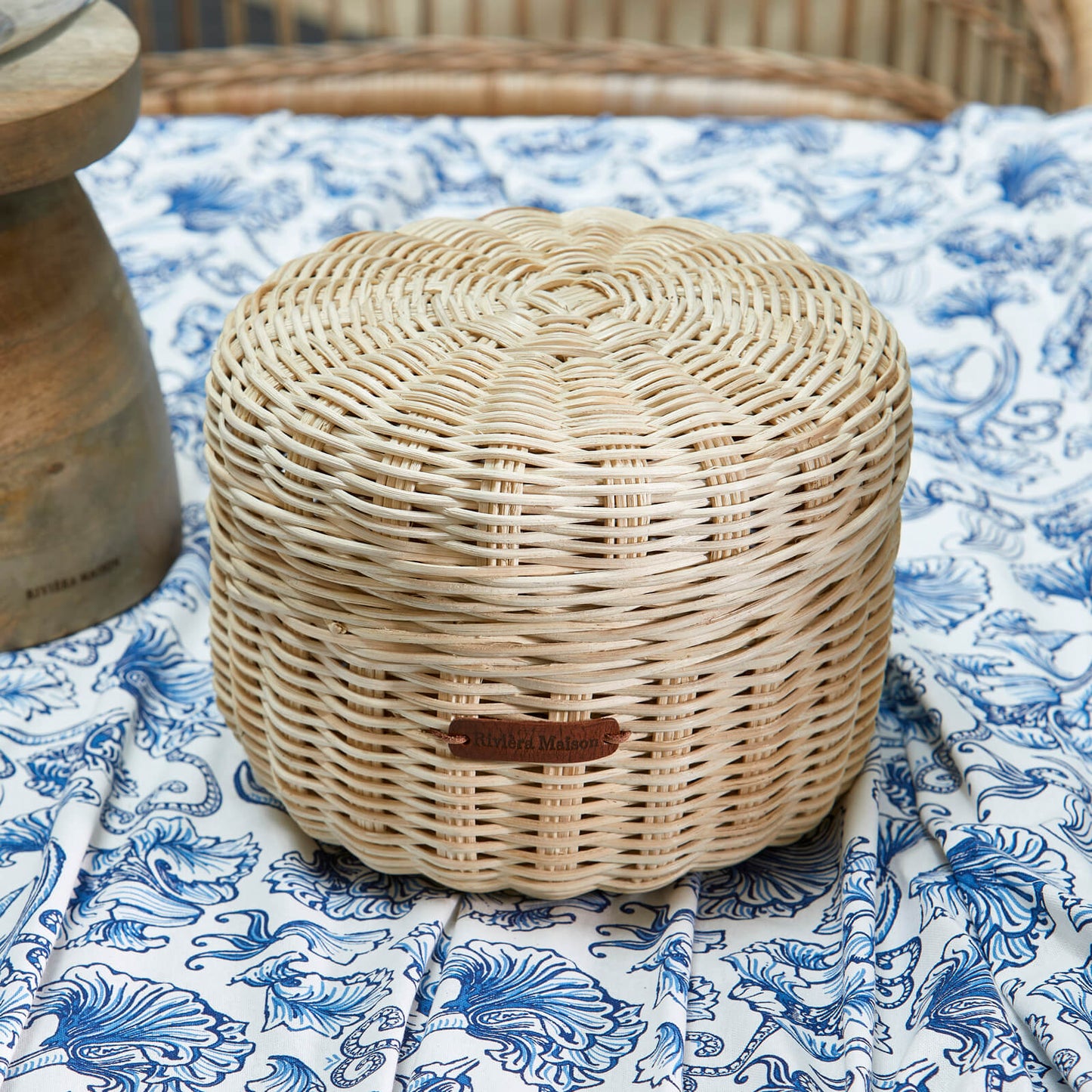 Panier de rangement rustique Rootan Benoa