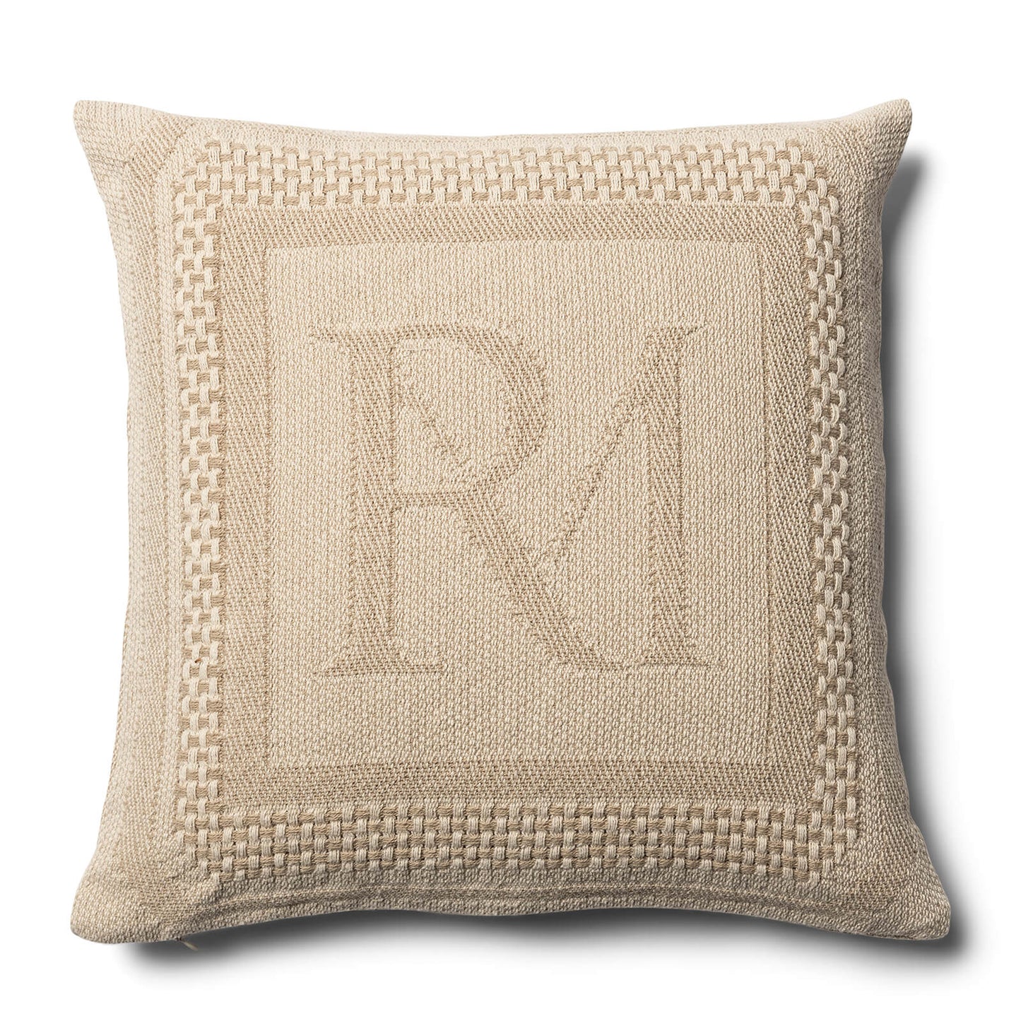 Monogram Jacquard Pillow Cover 50x50