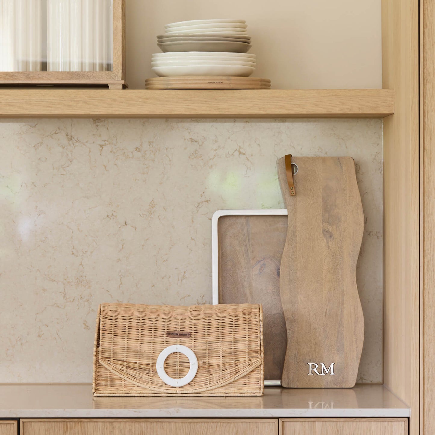 Rustic Rattan Benoa Bread Box