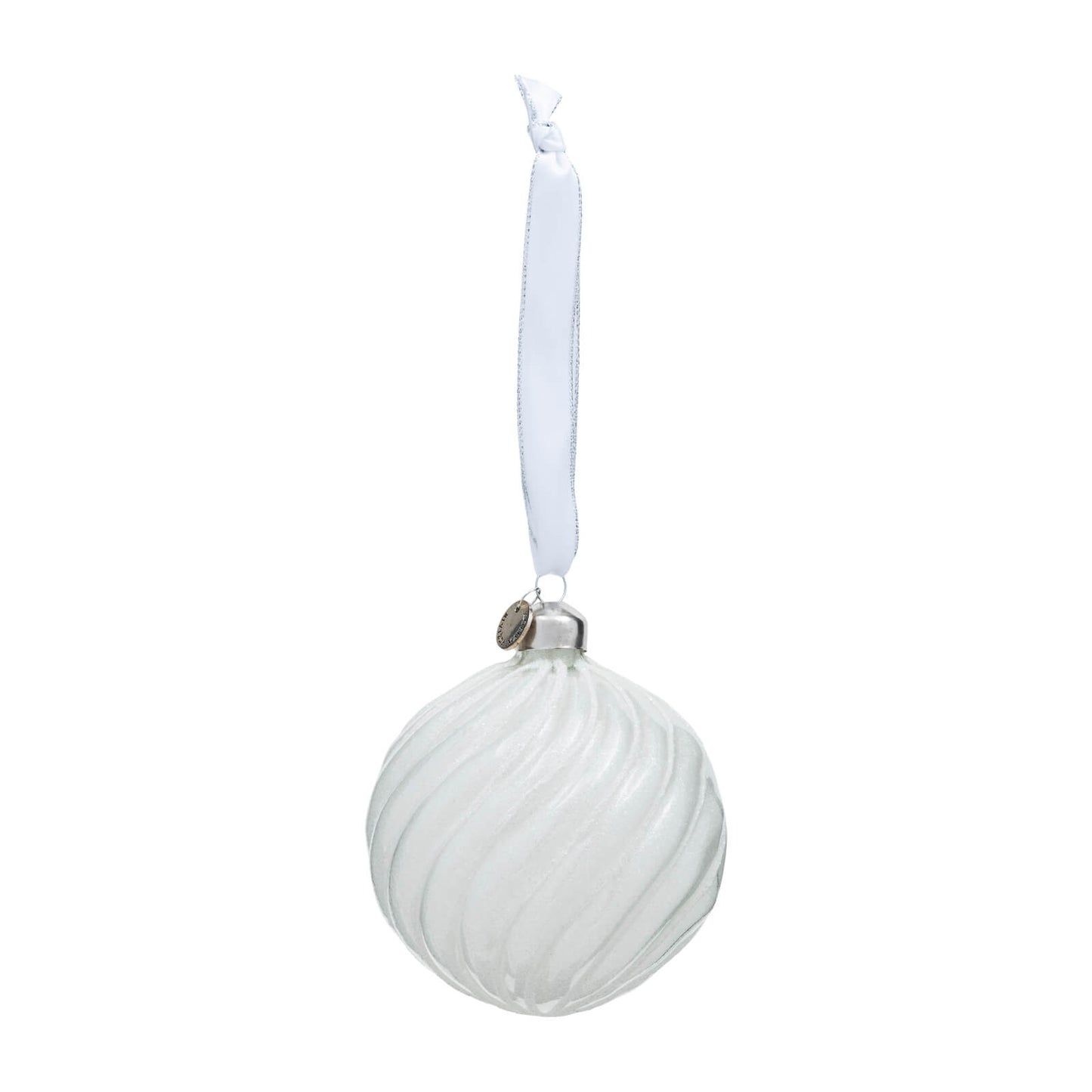 Jolly Christmas Ornament white Dia 10