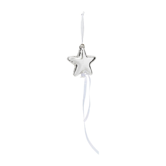 Balloon Star Ornament silver S