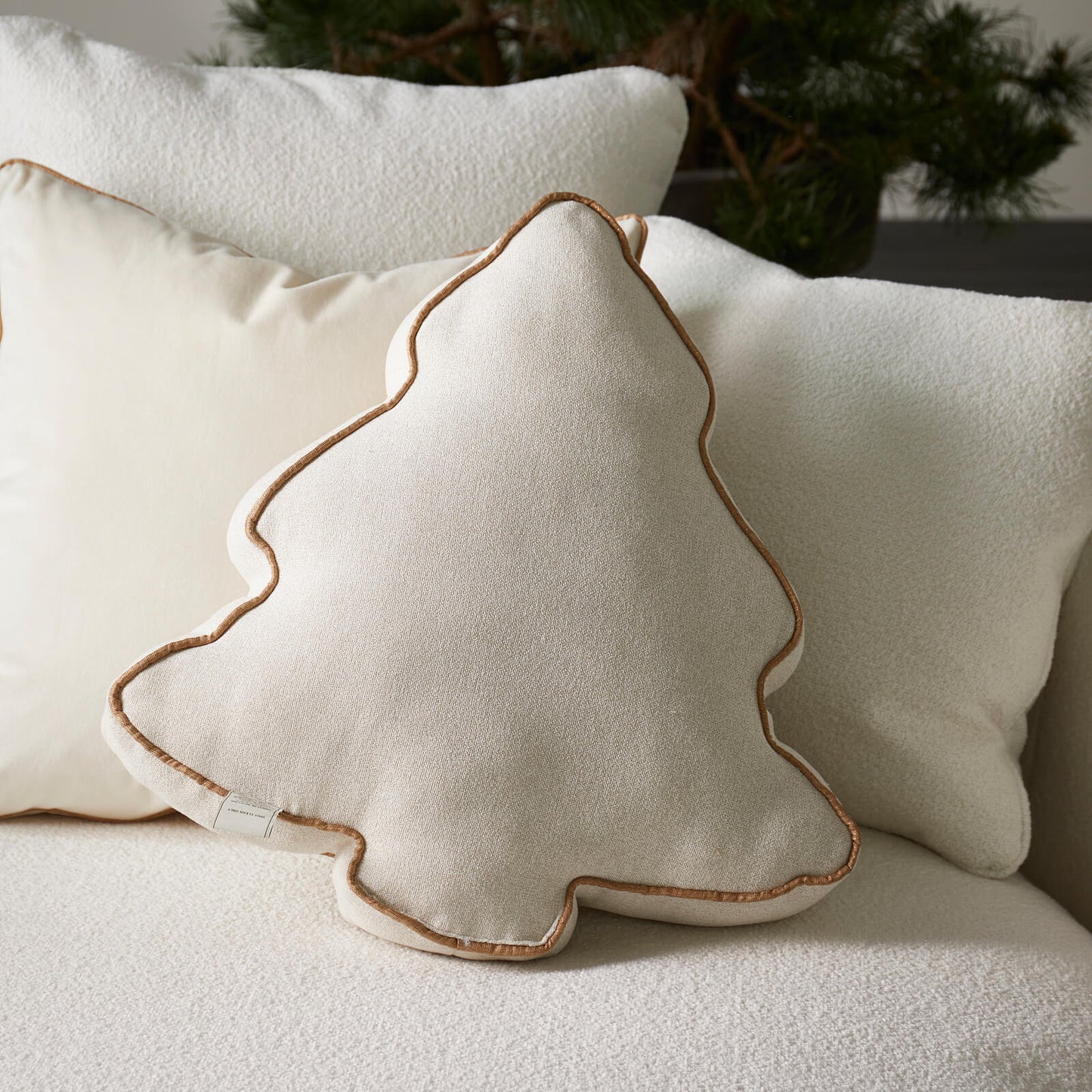 Wonderful Christmas Tree Box Pillow