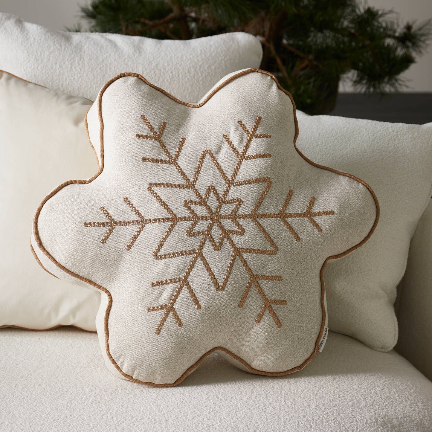 Wonderful Snowflake Box Pillow