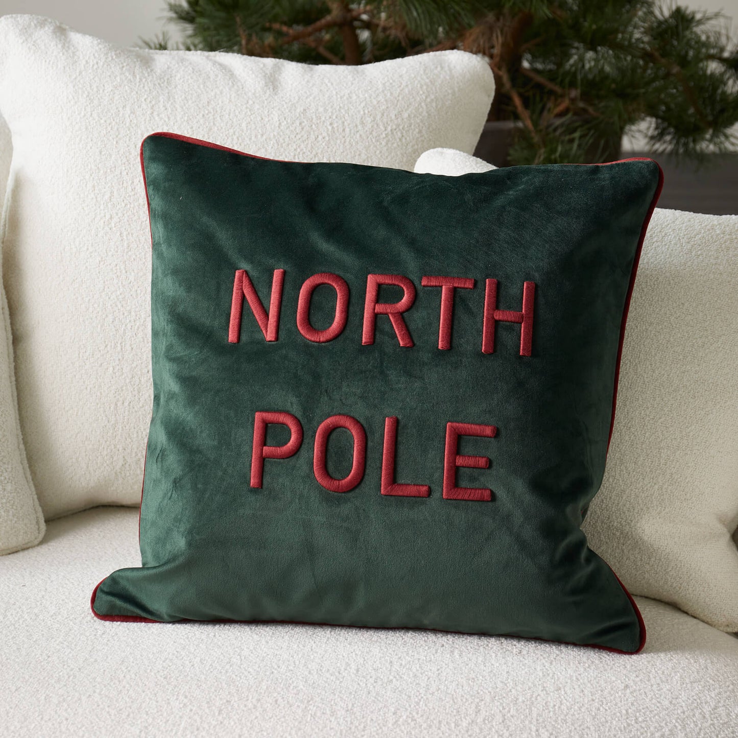 North pole pillow cover 50x50