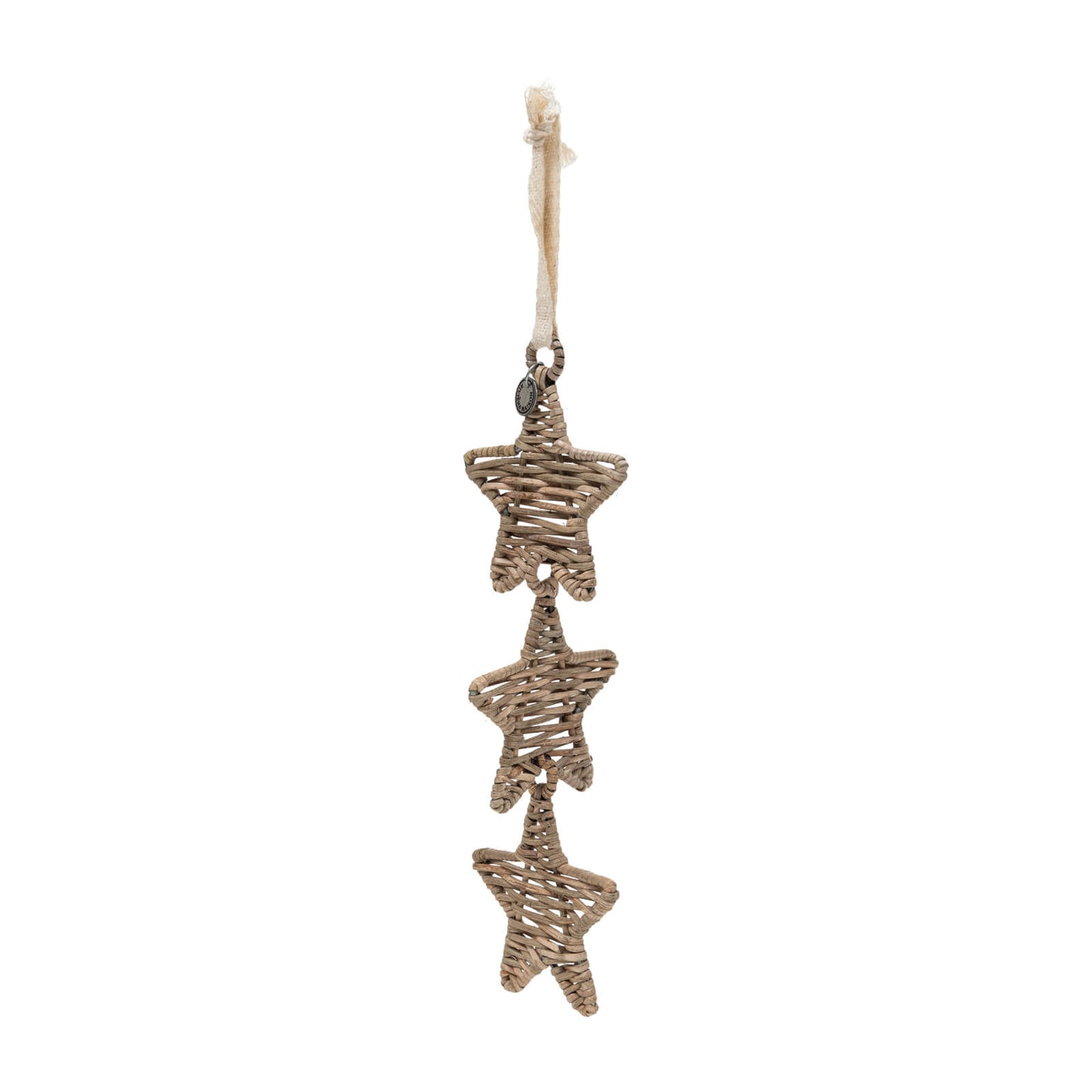 Rustic Rattan Stars Ornament