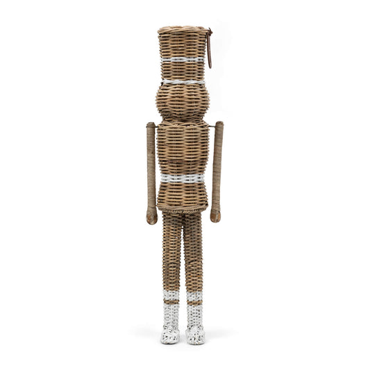 Rustic Rattan Nutcracker