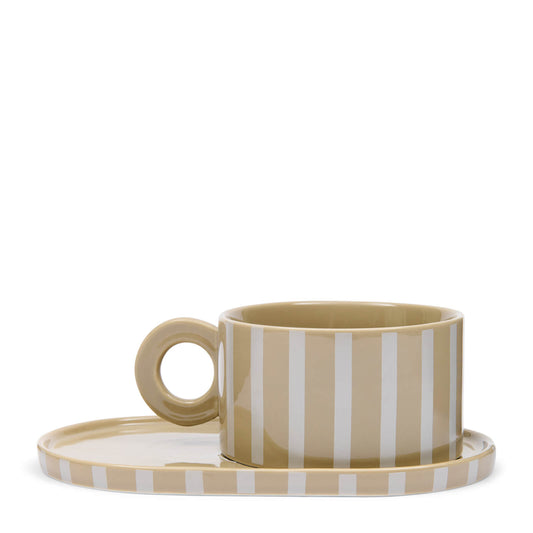 Tasse de soupe Claux et soucoupe