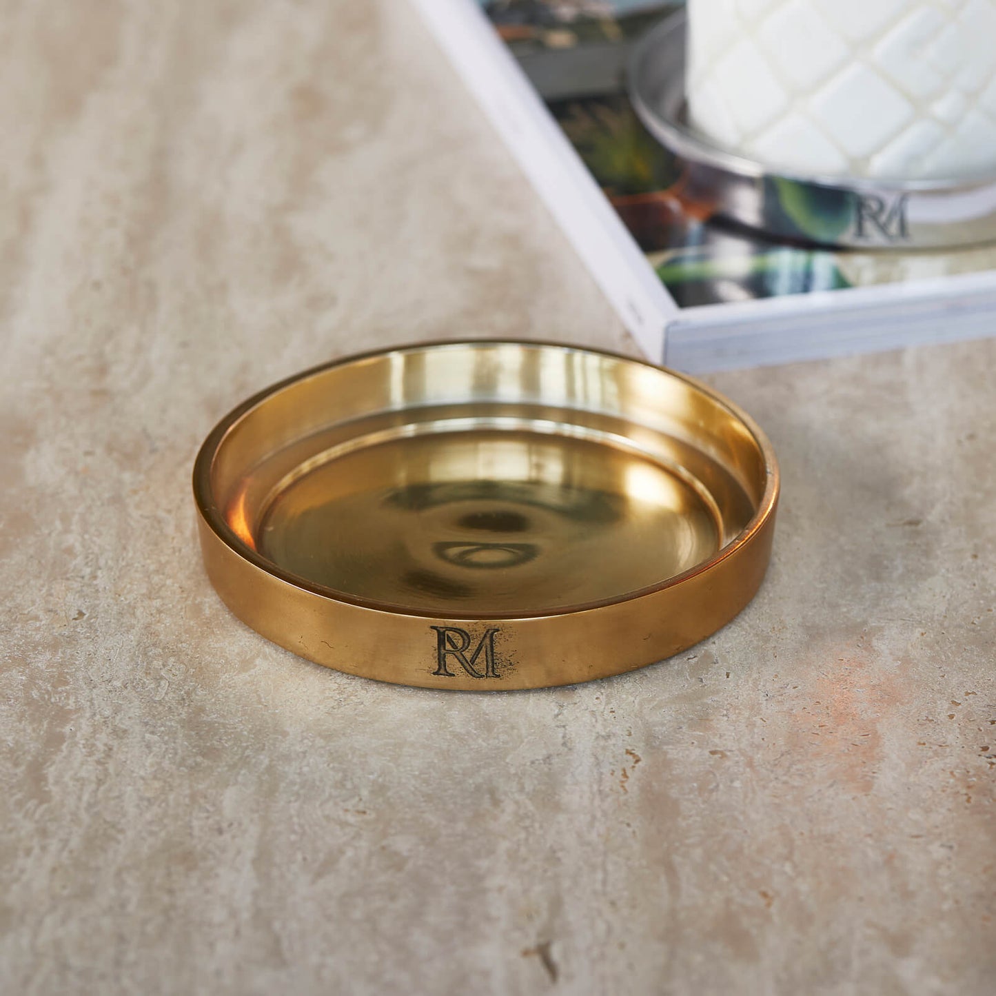 RM Maxime Candle Platter Gold L