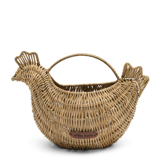 Rustic Rattan Lovely Chicken Basket