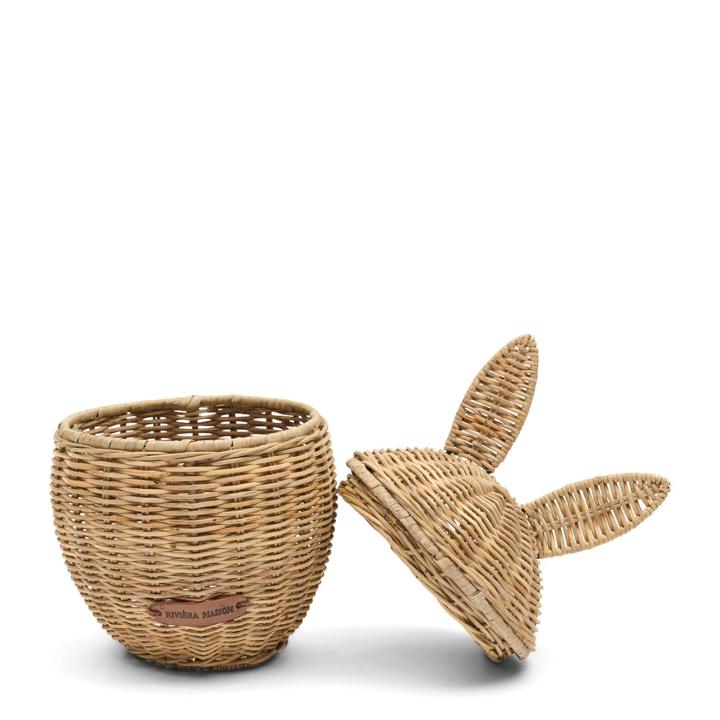 Rustic Rattan Easter Rabbit Basket