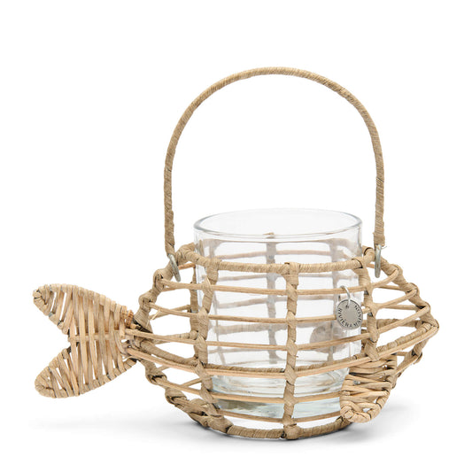 Rustic Rattan Classic Fish Votive