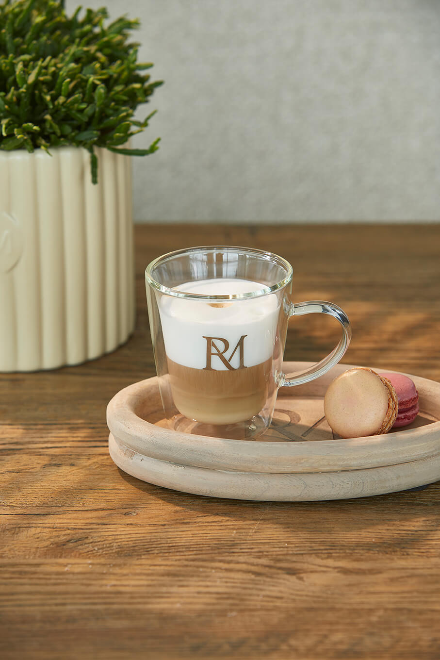 RM Double Wall Monogram Glass M