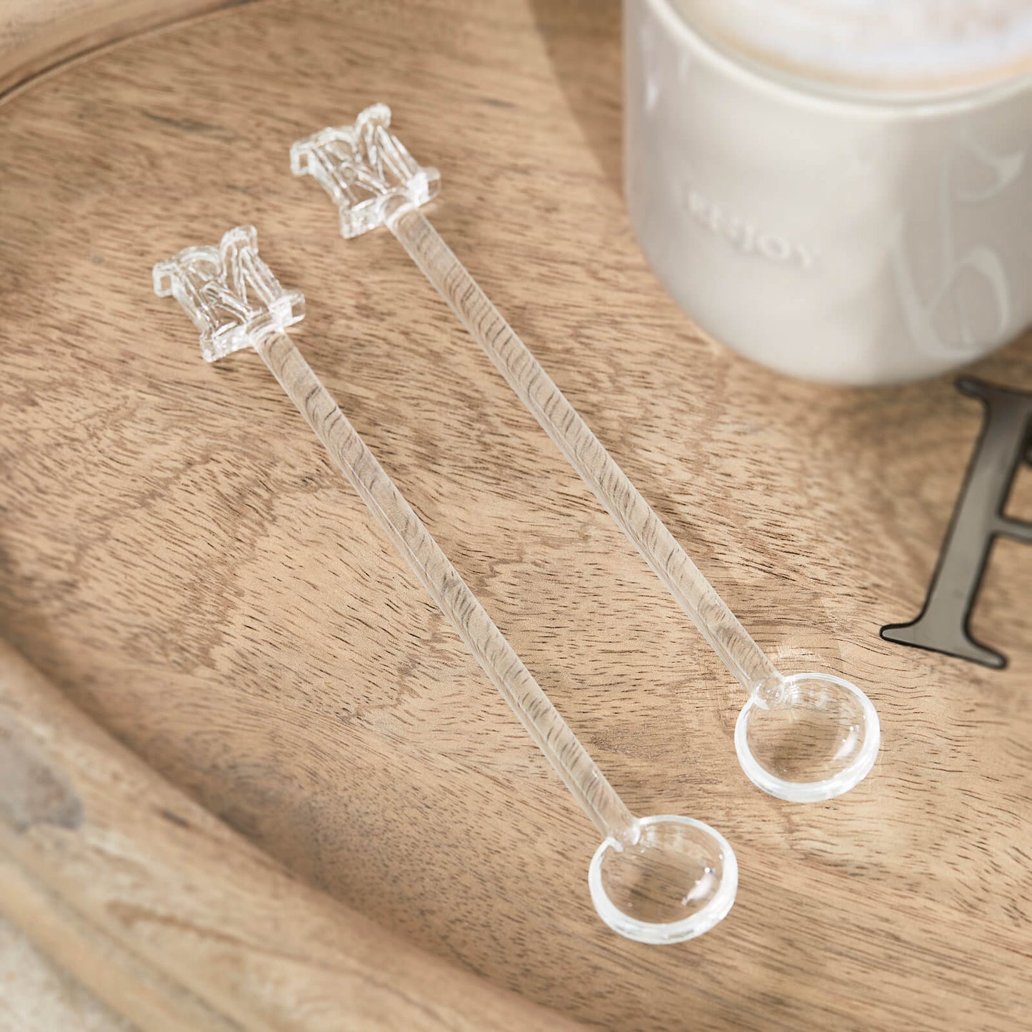 RM Glass Spoons Set or 2 Pieces