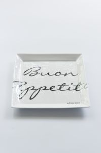 Buon Appetito Square Plate 22x22 maisonleonie