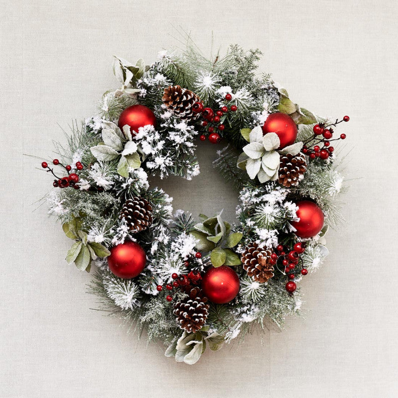 Classic NY Christmas Wreath 65 cm